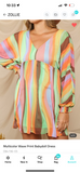 Wavy Rainbow Babydoll Dress