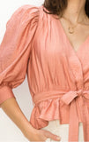 Peplum Crop- Mauve