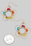 Wire Flower Earrings