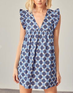 Blue Bubble Pop Romper