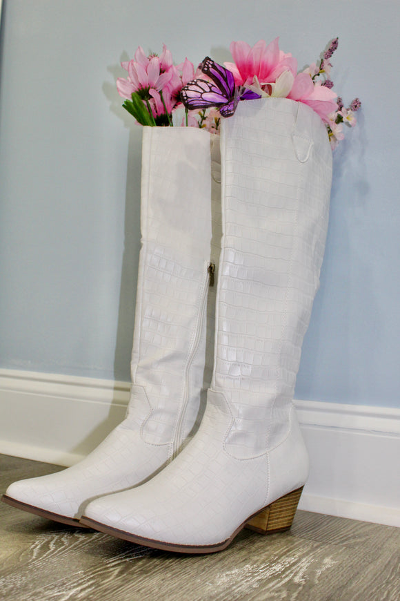 White Western Cowgirl Boots