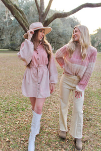 Pink Sherbet Corduroy Dress