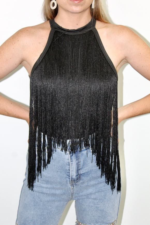 Take Me Away Fringe Bodysuit