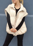 Creamy Chic Puffer Vest