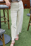 Butter Cream Flare Hem Pants