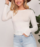 Basic Ribbed Knit Top